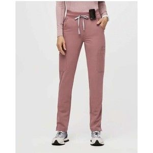 FIGS High Waisted Zamora Scrubs Pants Mauve Size Small